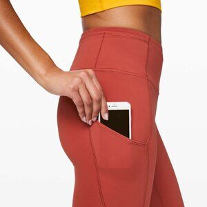 NEW Lululemon Fast and Free Crop II 19" *Nulux Cayenne size 4